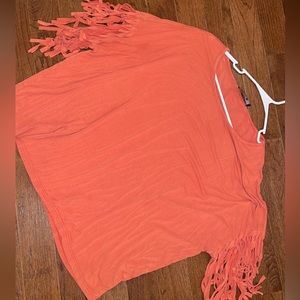 XL Fringed Western Top
